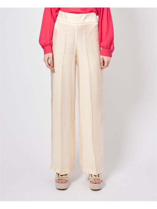 Palazzo trousers in laminated fabric Valentina Rio VALENTINA RIO | V3335292